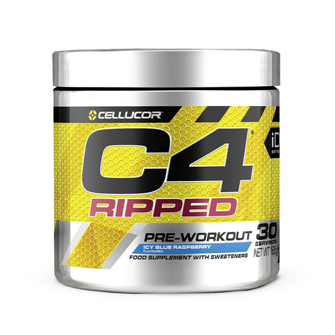 C4 Ripped PWO Icy Blue Raspberry 30 portioner Icy Blue Raspberry
