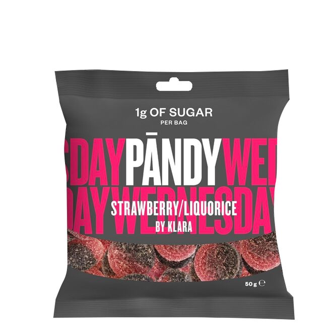 Pändy Candy, Strawberry/Liquorice by Klara, 50 g