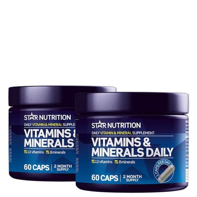2 x Vitamins & Minerals Daily 60 kapslar
