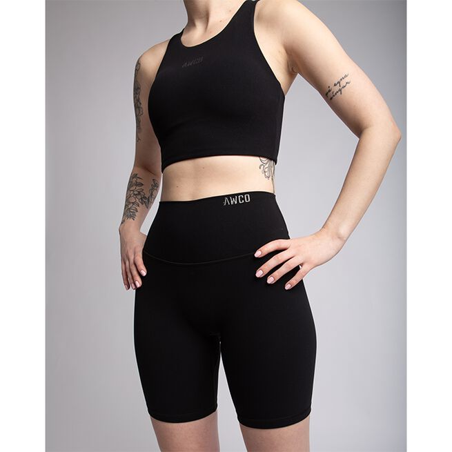 Studio Biker Shorts, Matte Black
