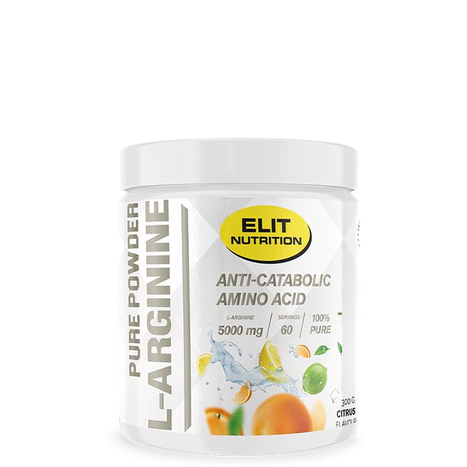 Elit 100% L-arginin Pulver 300 g Citrus