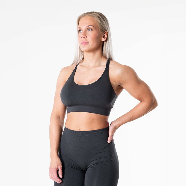 Prime Scrunch Sport-bh Mörkgrå