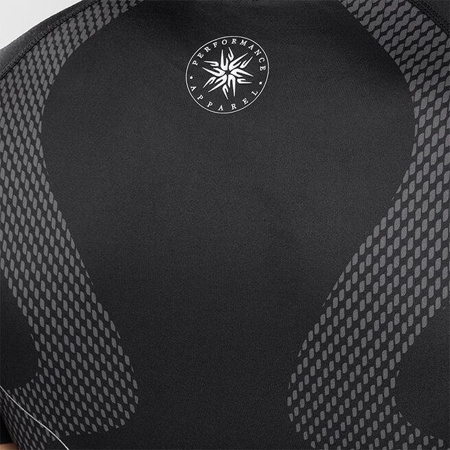 Nexus Rashguard Kort Ärm Svart Silver