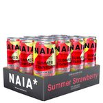 12 x NAIA* Energy Drink, 330 ml, Summer Strawberry