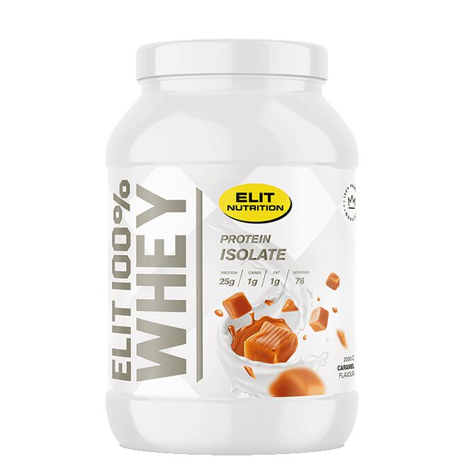ELIT 100% Whey Vassleprotein 900 g Caramel