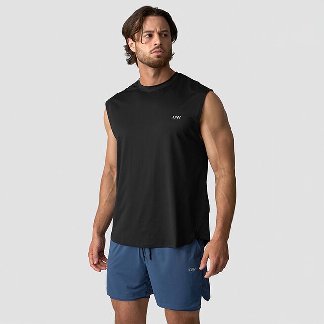 Stride Sleeveless T-shirt Svart