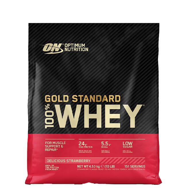100% Whey Gold Standard Vassleprotein 4545 g Delicious Strawberry