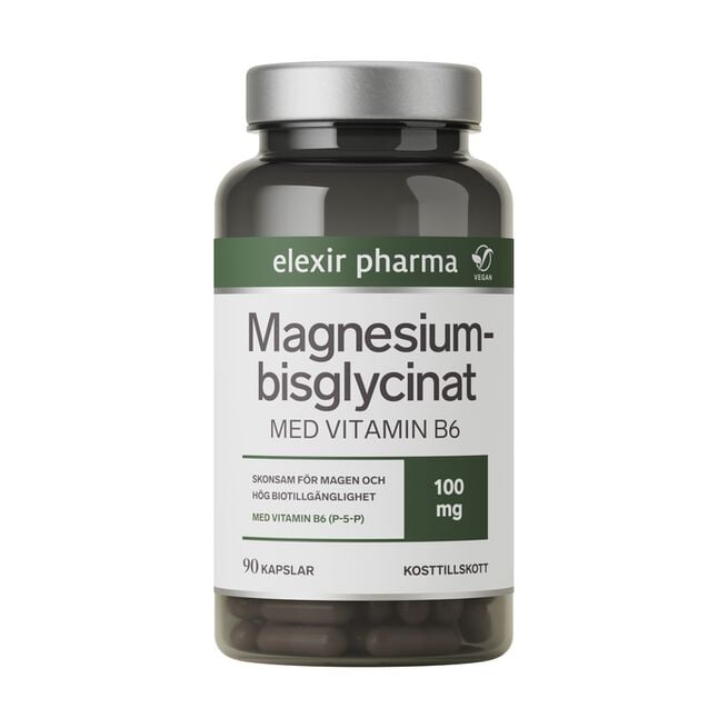 Magnesiumbisglycinat 90 kapslar