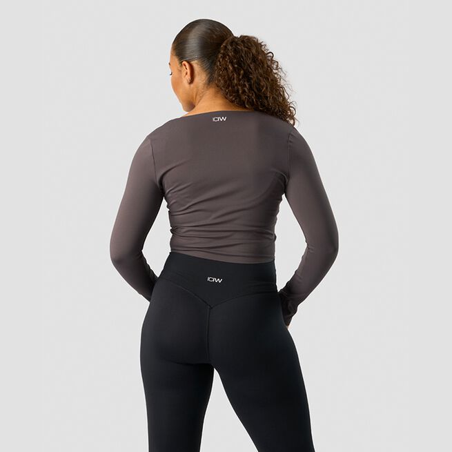ICANIWILL Nimble Soft Cropped Long Sleeve Clay