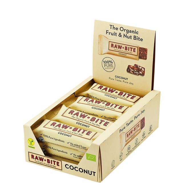 12 x Frukt & Nötbar 50 g Kokos