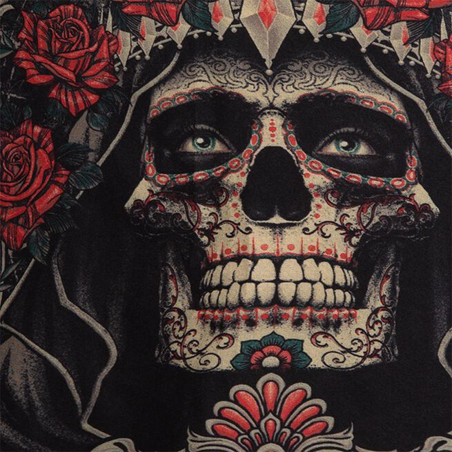Santa Muerte 5.0 Fight Shorts Svart Guld