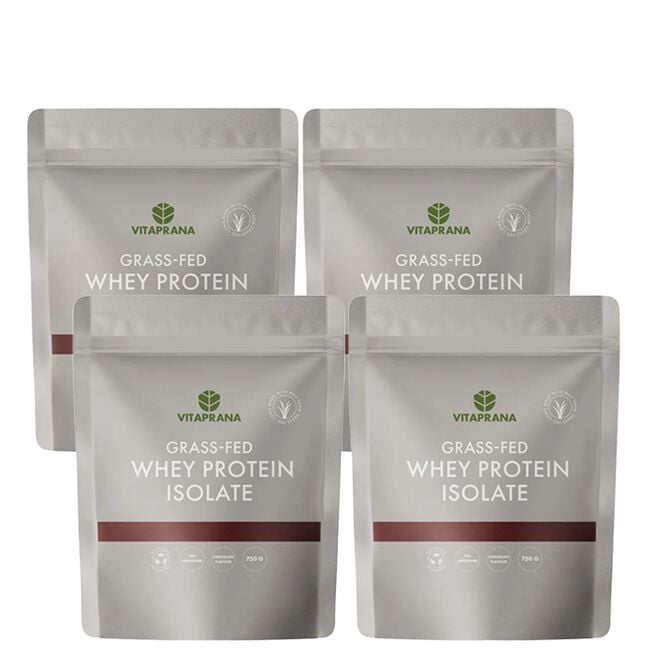 Mix&Match 4 x Vassleproteinisolat Grass-fed 750 g