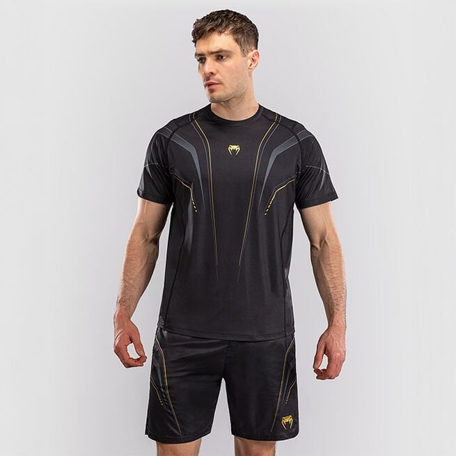Venum Streamline Dry Tech T-shirt Black/Gold, L