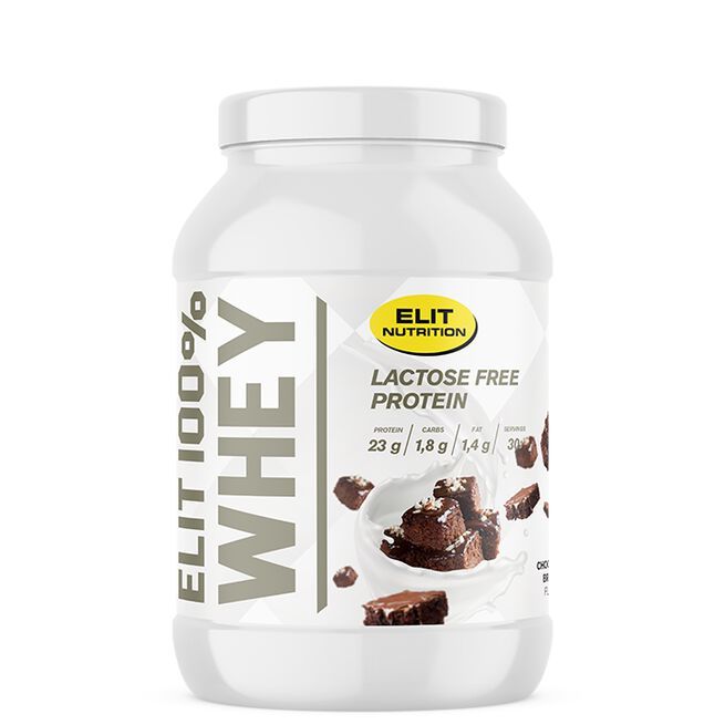 ELIT 100% Whey Laktosfritt Proteinpulver 900 g Chocolate Brownie