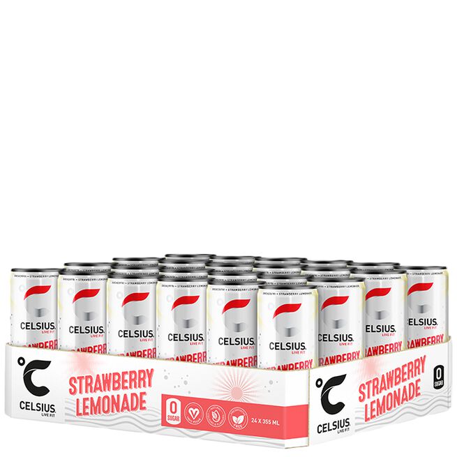 24 x Celsius Energidryck 355 ml Strawberry Lemonade