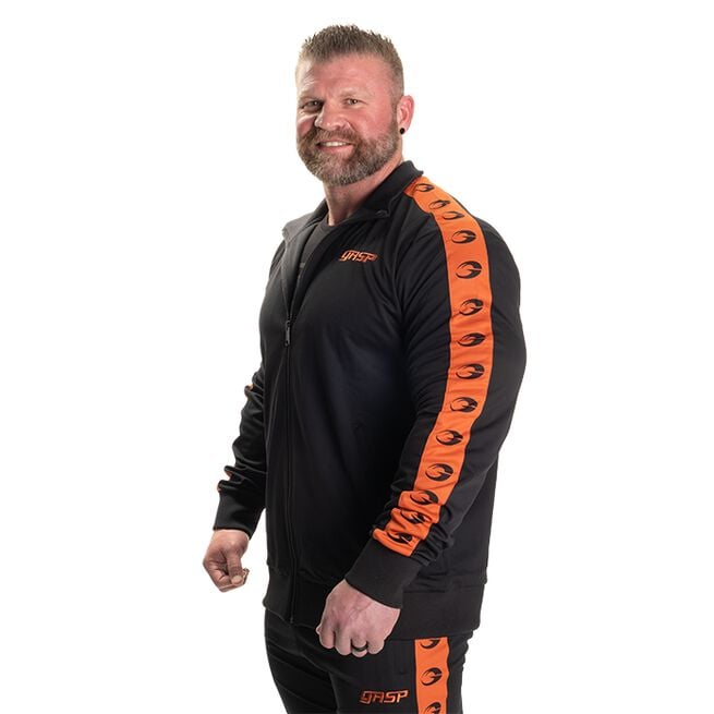 Track Suit Jacket, Black/Flame