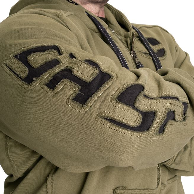Pro Gym Hoodie Acid Wash Grön