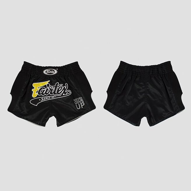 Fairtex BS1708, Muay Thai Shorts, Black, L 