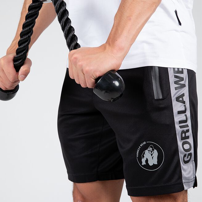 Gorilla Wear Atlanta Shorts, Black/Grey