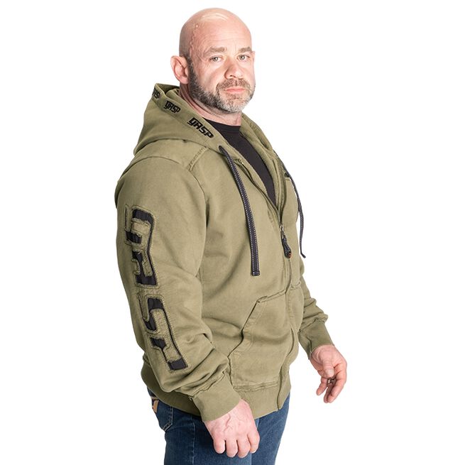 Pro Gym Hoodie Acid Wash Grön