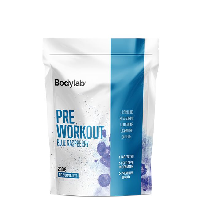 Bodylab PWO, 200 g Blue Raspberry