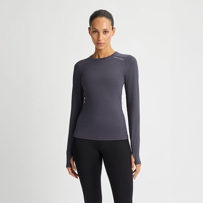 Jacquard Långärmad Tröja Grå
