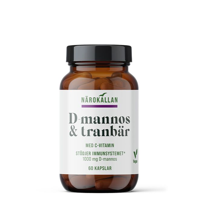 D-Mannos + Tranbär 60 kapslar