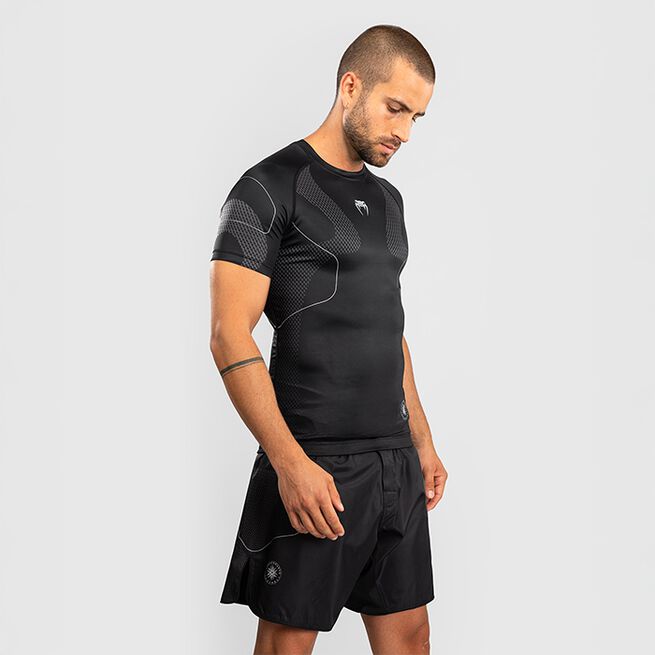 Nexus Rashguard Kort Ärm Svart Silver