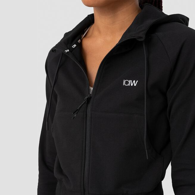 ICANIWILL Activity Cropped Hoodie, Black