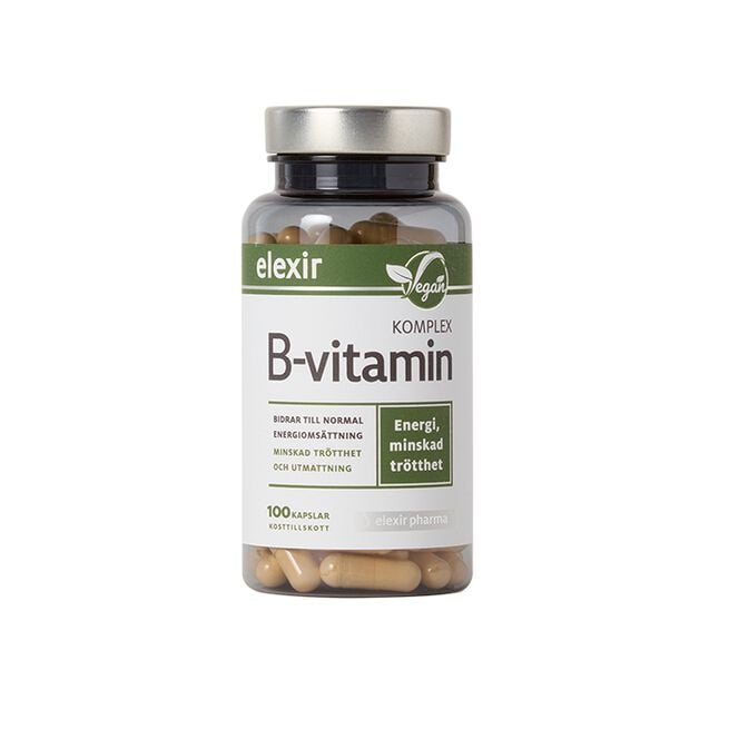 B-vitamin Komplex Vegansk 100 kapslar
