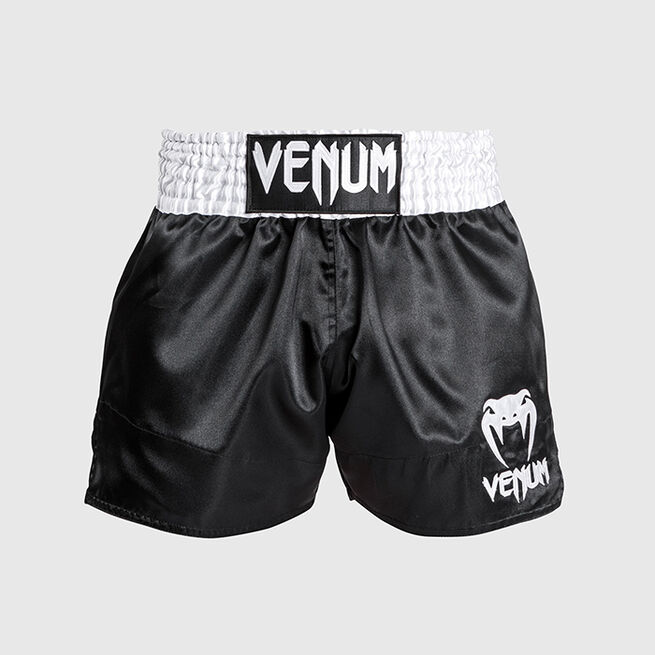 Classic Muay Thai Shorts Svart/Vit
