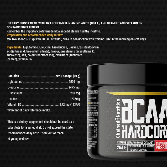 BCAA Hardcore Pulver 264 g strawberry_passion