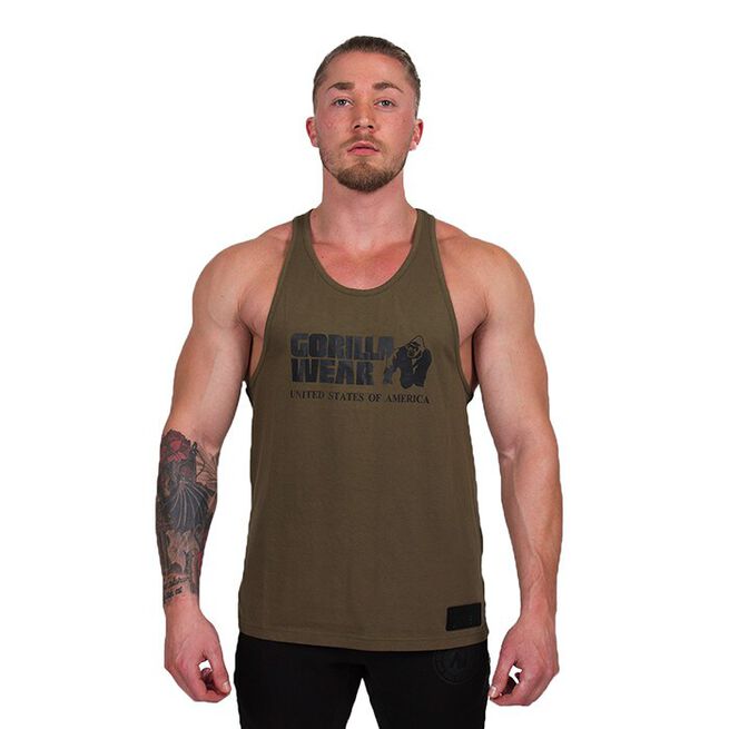 Classic Tank Top, Army Green, S 