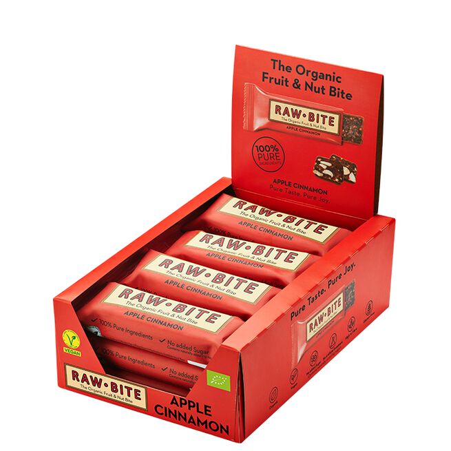 12 x Frukt & Nötbar 50 g Äpple & Kanel