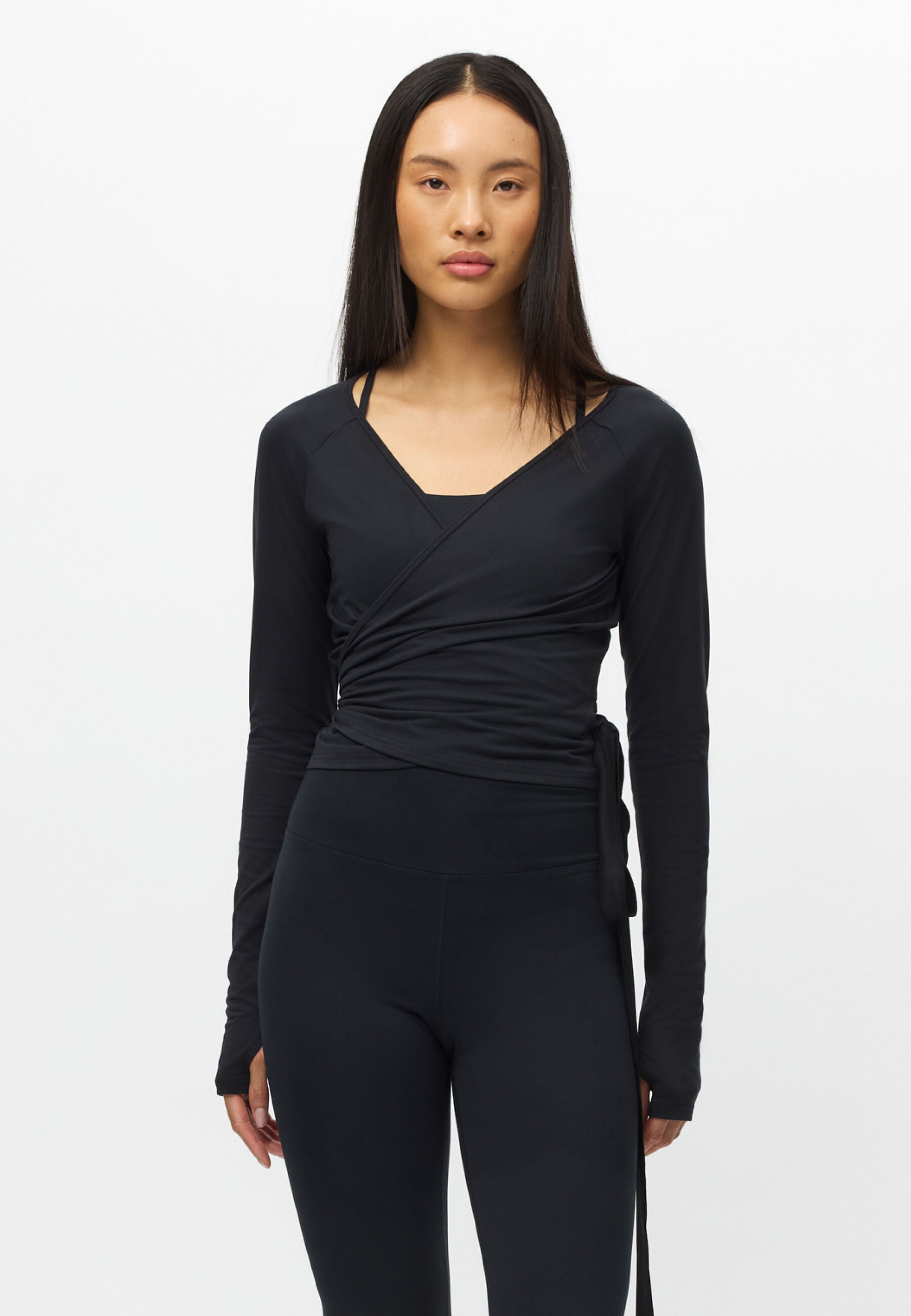 Smoothflex Wrap Top Svart