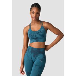 Define Seamless Tie Dye Sports Bra, Dark Teal, XS  Define Seamless Tie Dye Sport-bh Turkos