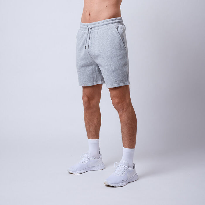 Köp Men's Core Sweat Shorts, Grey melange, L - Gymgrossisten.com