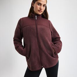 Phoebe Pile Jacket, Huckleberry, L  Phoebe Pilejacka Lila
