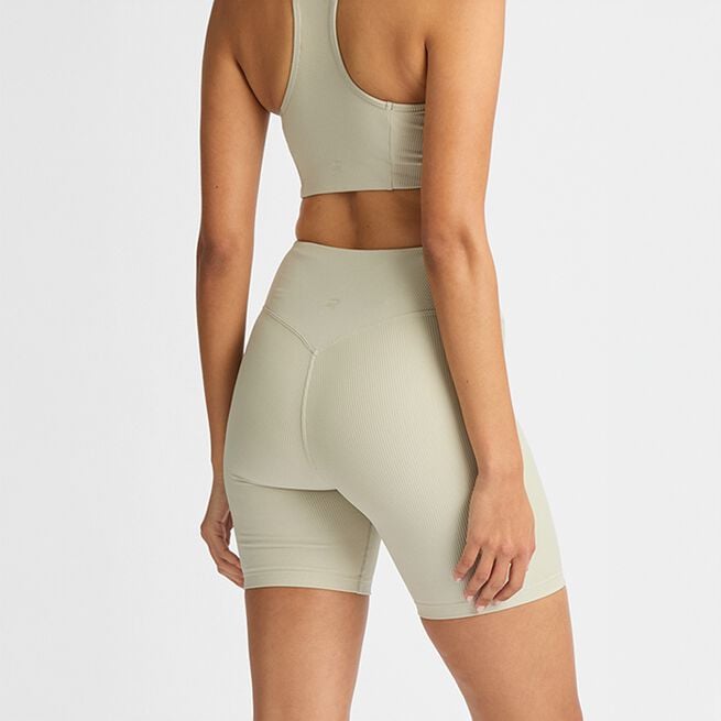 Ribbade Cykelshorts Beige