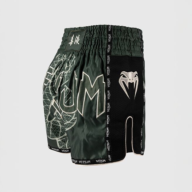 Serpenti Muay Thai-Shorts Khaki Brons Ivory