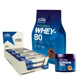 Star nutrition basic protein bar whey-80 Top Trio Gympaket