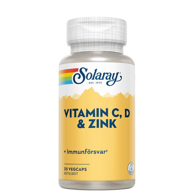 Vitamin C D Zink 30 kapslar
