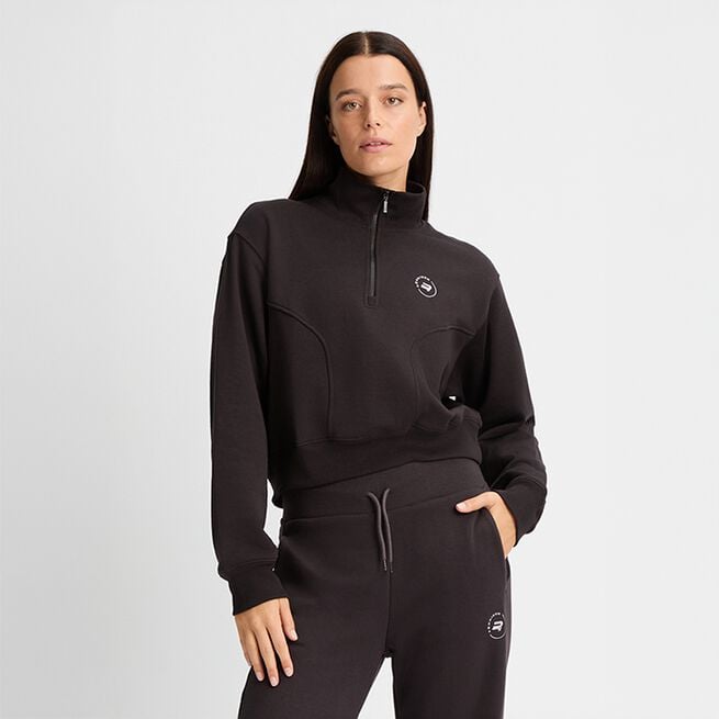 Sweatshirt Zip Svart