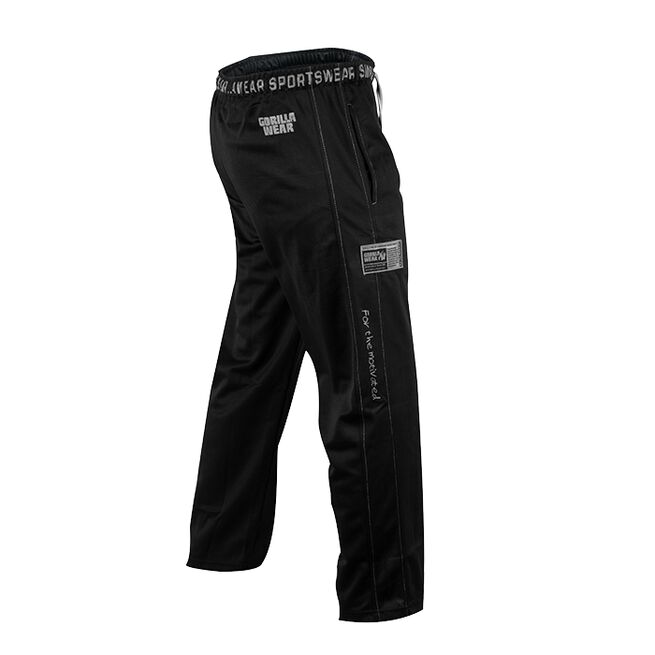 Logo Mesh Pants, Black
