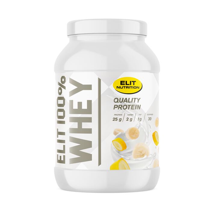 ELIT 100% Whey Vassleprotein 900 g Banana