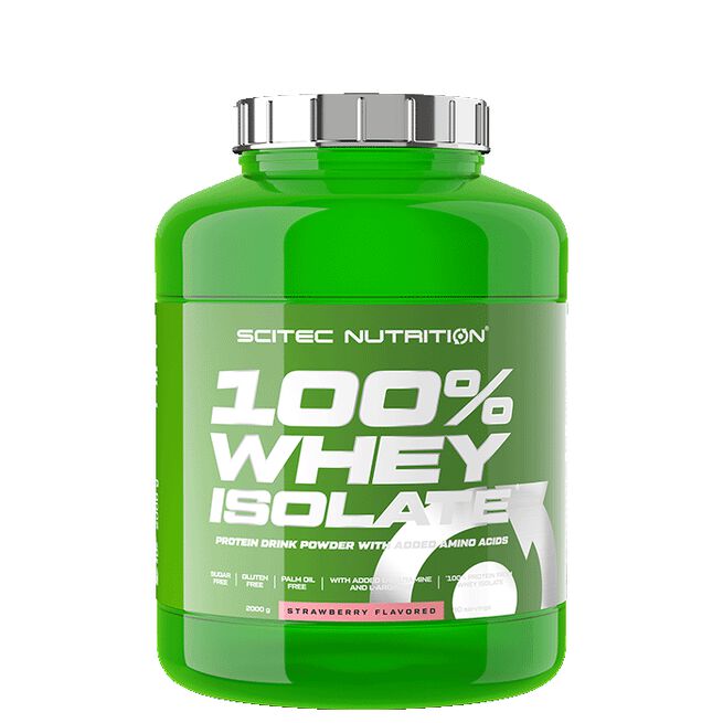 100 % Whey Isolate Vassleproteinisolat 2000 g Strawberry