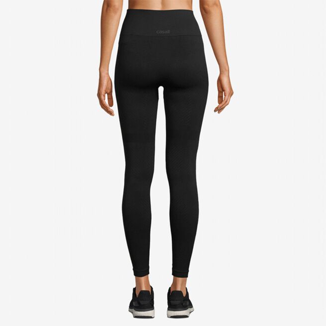 Essential Block Seamless High Waist Tights, Black