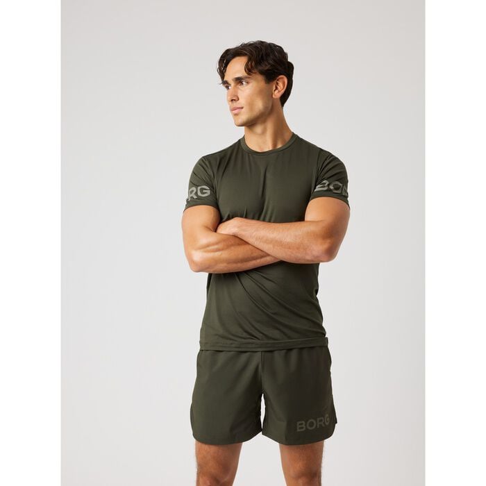 Borg T-shirt Brun