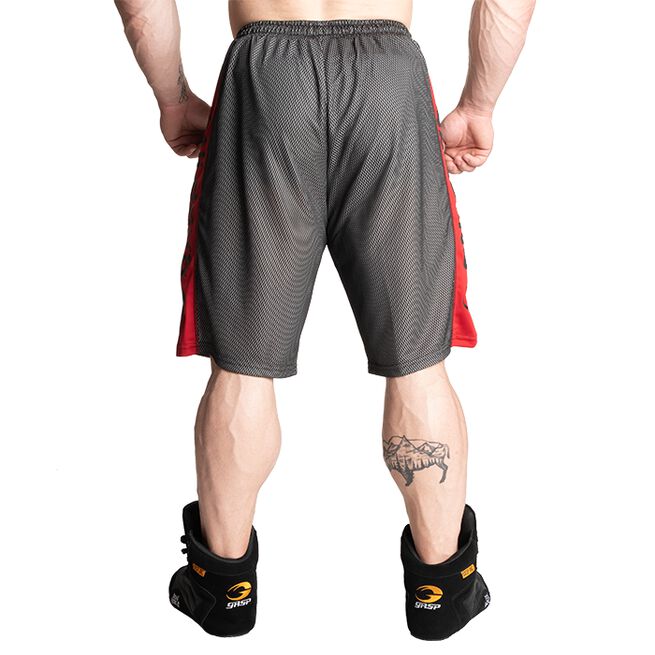 No1 Mesh Shorts, Black/Red