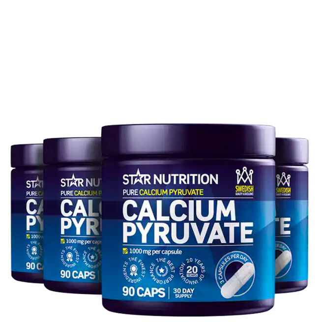 BIG BUY 4 x Calcium Pyruvate Fettförbrännare 90 Kapslar